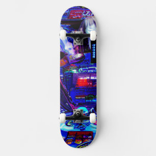 Pinball "Neon Ghost Rider Anime" Skateboard