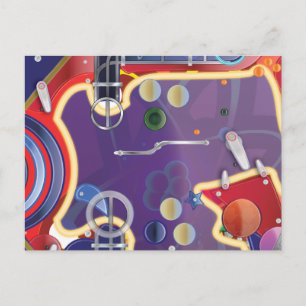 Pinball Postkarte