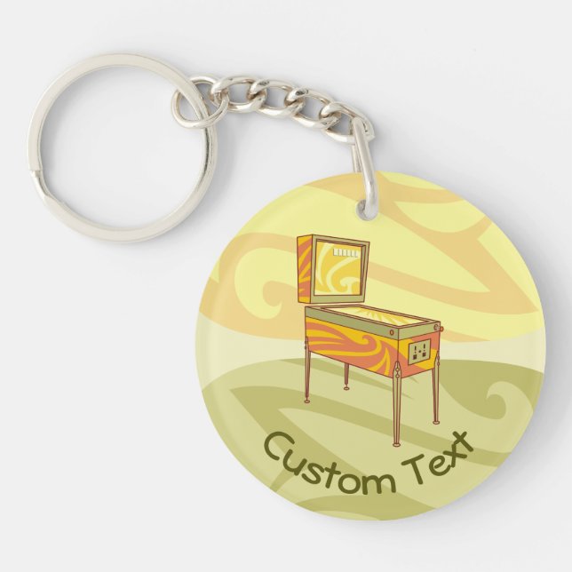 Pinball-Schlüsselanhänger Schlüsselanhänger (Vorderseite)