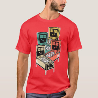 Pinball Shirt Retro Klassische Vintage Arkade Shir