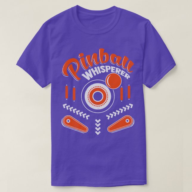 Pinball Whisperer Machine Arcade Game Player Gesch T-Shirt (Design vorne)