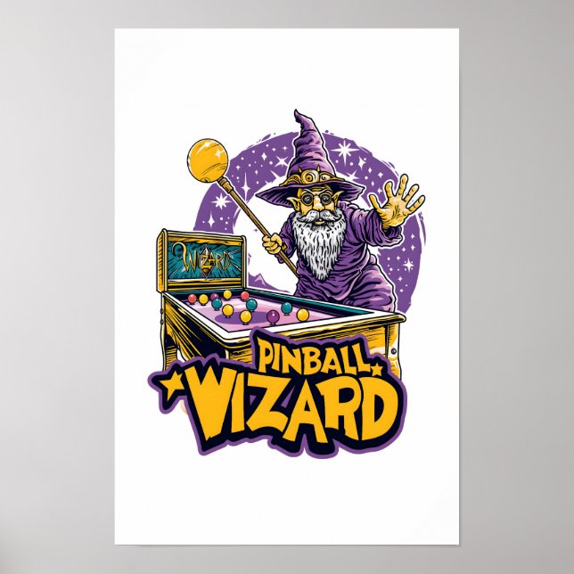 Pinball Wizard Fantasy Art Poster #13 (Vorne)
