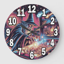 Pinball Wizard Player Akryllische Rundwall Clock #
