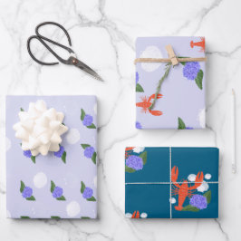 "Pinch mich! Ich bin ein" Küstenlobster zum Geburt Geschenkpapier Set