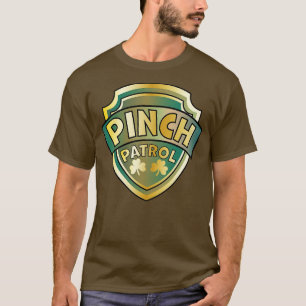 Pinch Patrol Abzeichen St Patricks Day Lucky Kleeb T-Shirt