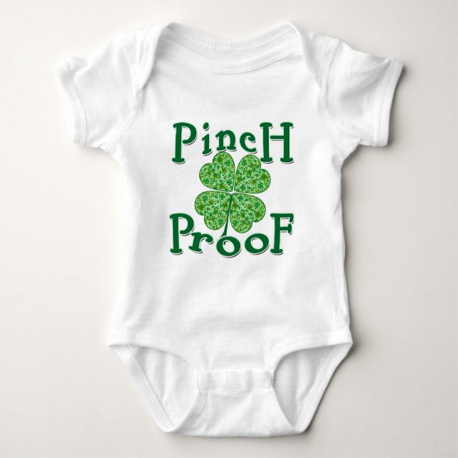 PINCH PROOF MIT Kleeblättern Irish T - Shirt (Vorderseite)