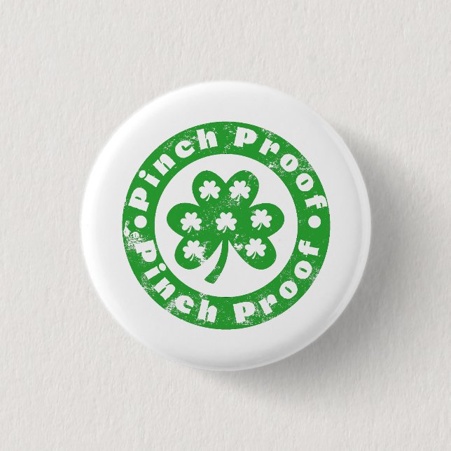 Pinch Proof St. Patrick's Day Button (Vorderseite)