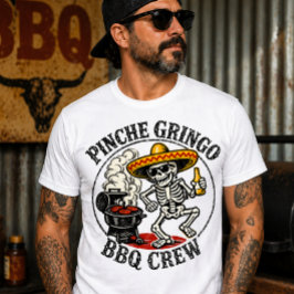 Pinche Gringo BBQ Crew Lustiger BBQ-Liebhaber Mexi T-Shirt