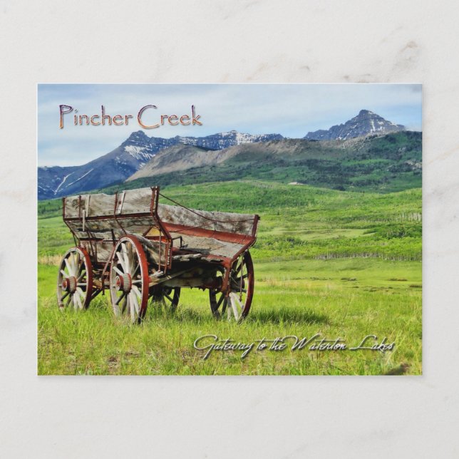 Pincher Creek Post Card Einladungspostkarte (Vorderseite)