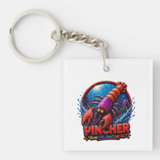 Pincher Hummer – Ergreife das Leben. Lass nicht lo Schlüsselanhänger