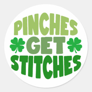 Pinches erhalten Stitches 🍀 😆 Runder Aufkleber