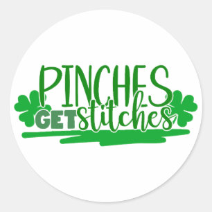 Pinches erhalten Stitches 🍀 Runder Aufkleber