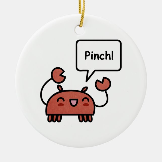 Pinchy Crab Keramikornament (Vorne)