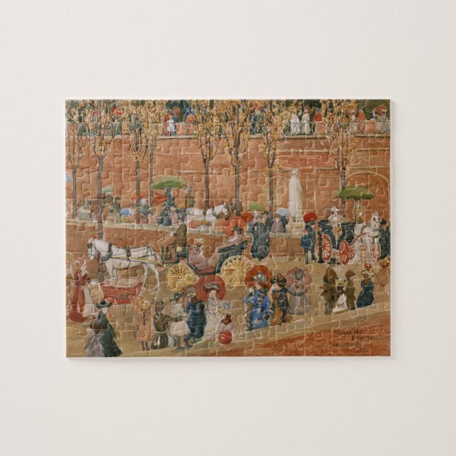 Pincian Hill, Rom, von Maurice Prendergast Puzzle (Horizontal)