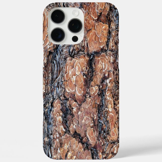Pine Bark Texture Case-Mate iPhone Hülle (Rückseite)