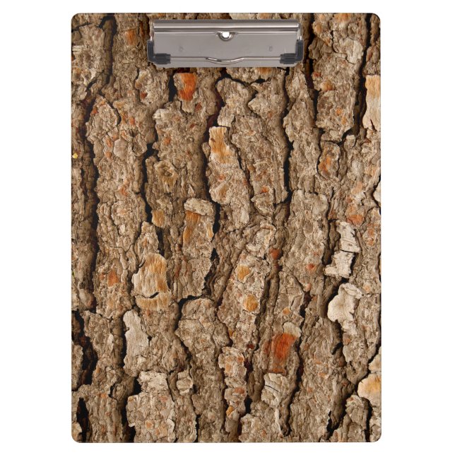 Pine Bark Texture Klemmbrett (Vorderseite)