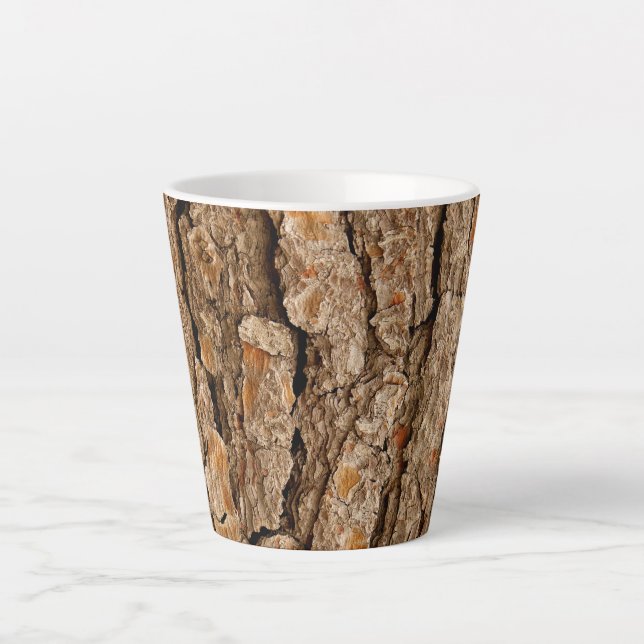 Pine Bark Texture Milchtasse (Vorderseite)