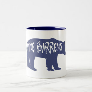 Pine Barrens Bear Zweifarbige Tasse