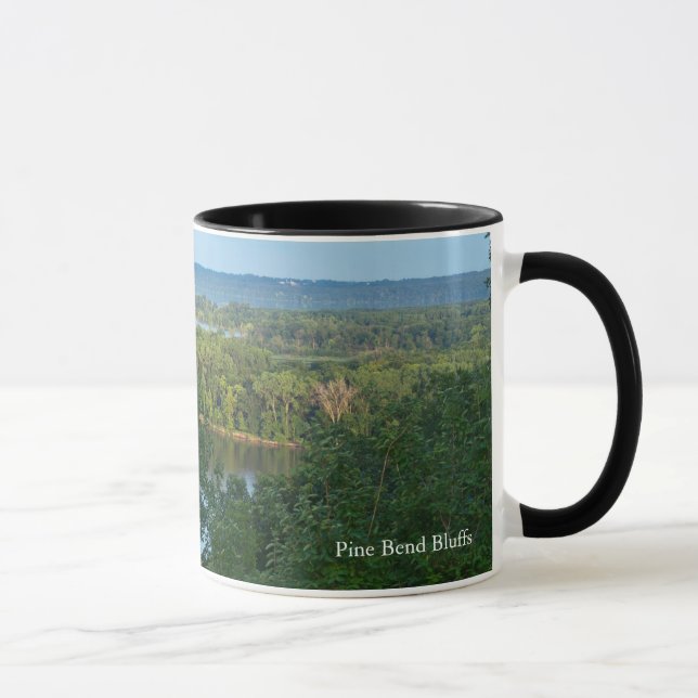 Pine Bend Bluffs mit Blick auf den Fluss Mississip Tasse (Rechts)