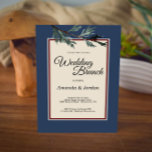 Pine Blue Winter Wedding Brunch Einladung<br><div class="desc">Dieses Pine Blue Winter Hochzeitsbrunch verbindet eine klassische,  formell staubige gerahmte Grenze mit eleganten,  immergrünen Pinienbäumen für einen klassischen,  aber dennoch rustikalen Look. Das botanische Grün mit Kalligraphie auf beigem Hintergrund schafft ein naturorientiertes Ambiente für eine Weihnachts- oder Waldfeier.</div>