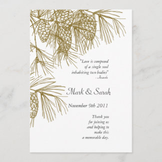 Pine Boughs Hochzeitsprogramm Programm