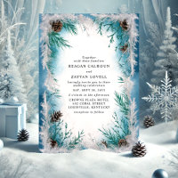Pine Branch Frost Winter Wedding