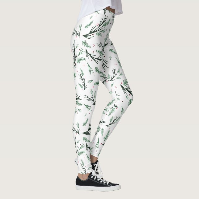 Pine Branch Pattern Leggings (Rechts)
