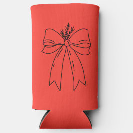 Pine Branch with Bow Minimalist Selters Dosenkühler