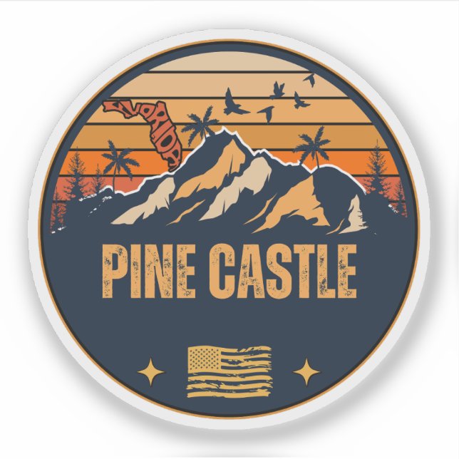 Pine Castle, Florida Aufkleber (Vorderseite)