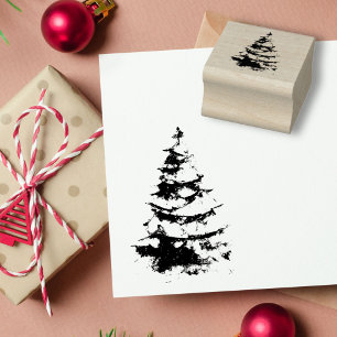 Pine Christmas Tree Holiday Gummistempel