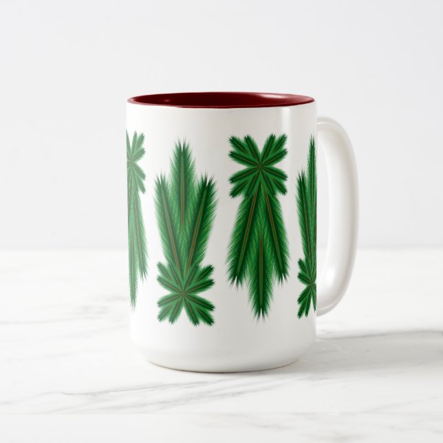 Pine Comet 15oz. Tasse - Maroon (VorderseiteRechts)
