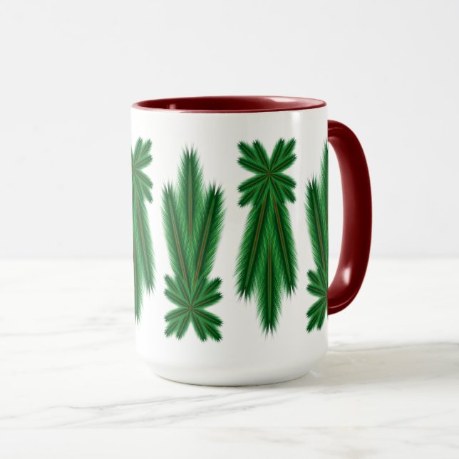 Pine Comet 15oz. Tasse - Maroon (VorderseiteRechts)
