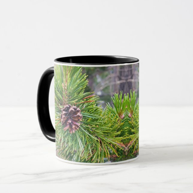 Pine Cone aus Lodgepole Pine Tasse (Vorderseite Links)