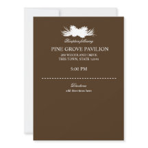 Pine Cone Brown Information Card