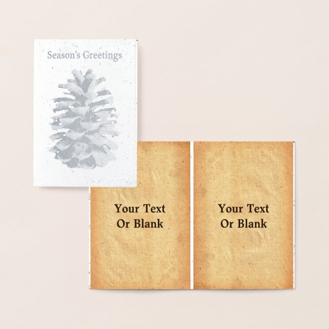 Pine Cone - Die Grüße der Saison Folienkarte (Anzeige)