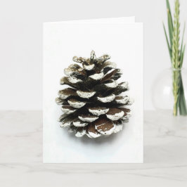 Pine Cone Feiertagskarte
