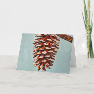 Pine Cone Feiertagskarte