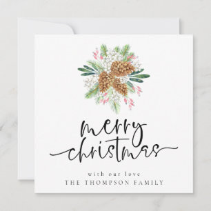 Pine Cone Frohe Weihnachtskarte Mitteilungskarte
