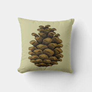 Pine cone Illustration Kissen