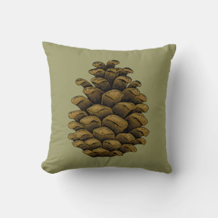 Pine cone Illustration Kissen