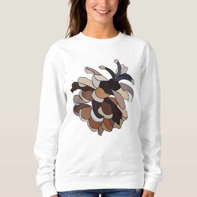 Pine Cone Illustration Sweatshirt (Vorderseite)