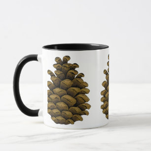 Pine cone Illustration Tasse