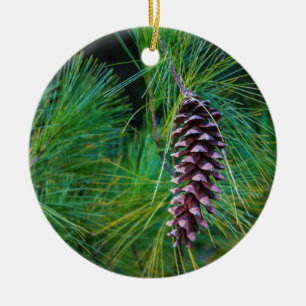 Pine Cone Keramik Ornament