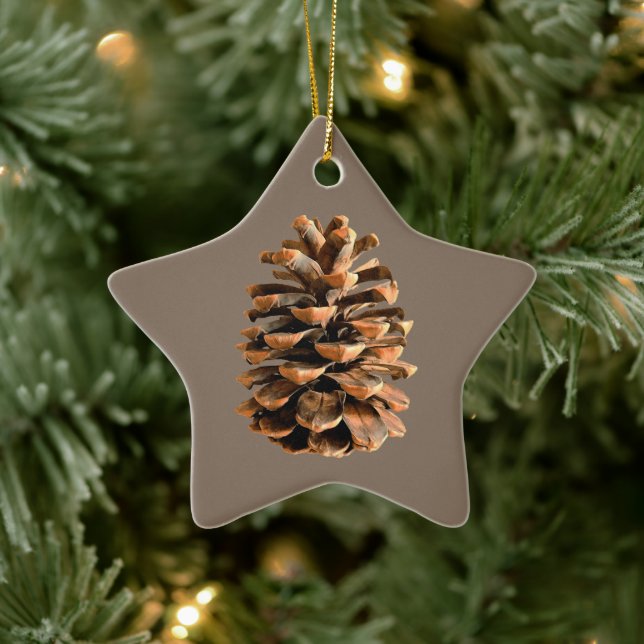 Pine Cone Keramik Ornament (Baum)