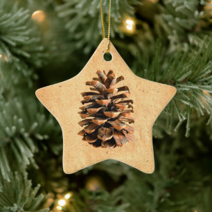 Pine Cone Keramikornament