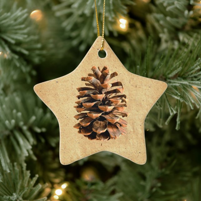 Pine Cone Keramikornament (Baum)