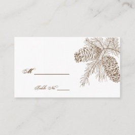 Pine Cone Nature Wedding Platzkarten