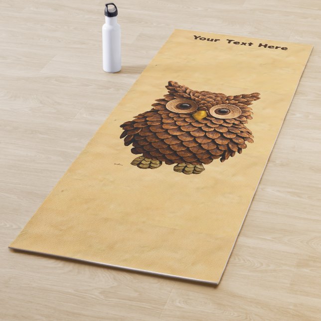 Pine Cone Owl Yogamatte (Beispiel)