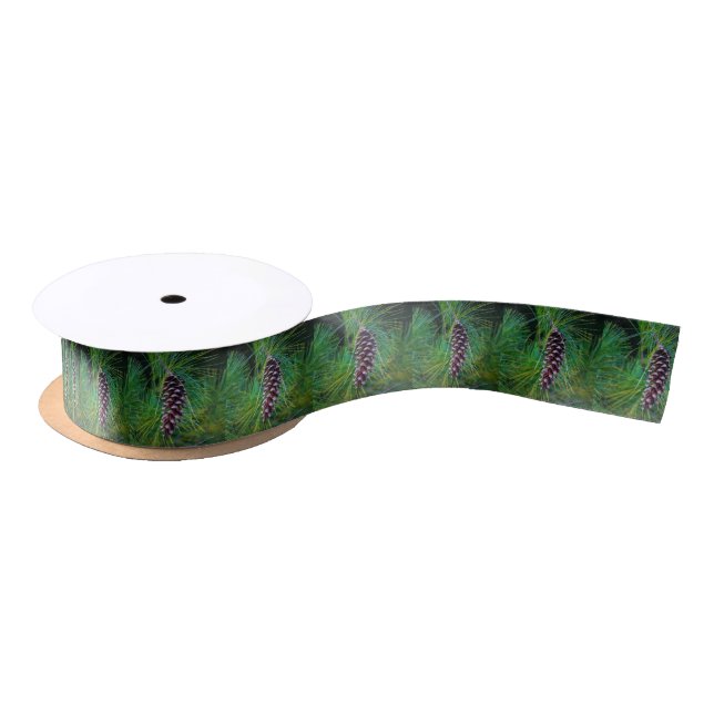 Pine Cone Satinband (Spule)