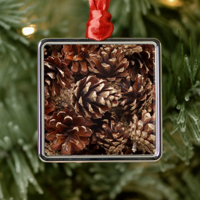Pine Cone Silbernes Ornament (Baum)